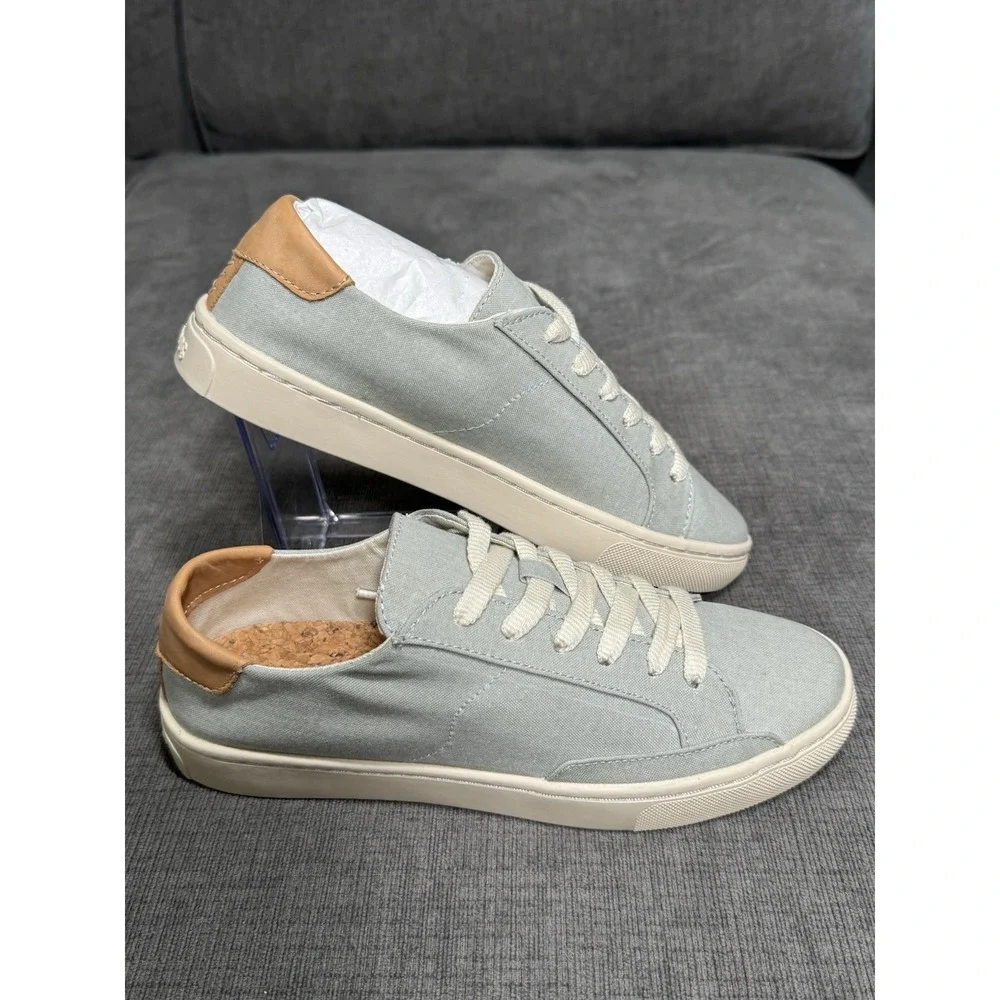 Soludos Ibiza Lace Up Canvas Sneakers.‎ Light Blue US 6 EU 37